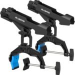 PLUSINNO 1/2/4 Pack Fishing Rod Holders for Boat, Fishing Rod Holder with Enlarge Clamp, Innovative Dual-V Shaped Design, Fit Round/Square Tube Boat Fishing, Fishing Gear, Fishing Gifts for Men - Image 2