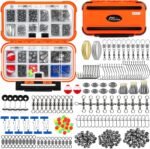PLUSINNO 253/387pcs Fishing Gear Accessories Kit, Fishing Tackle Box with Tackle Included, Fishing Hooks, Fishing Weights Sinkers, Spinner Blade, Fishing Equipment for Bass Trout Bluegill Crappie - Image 2