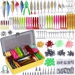 PLUSINNO Fishing Lures Baits Tackle Including Crankbaits, Spinnerbaits, Plastic Worms, Jigs, Topwater Lures, Tackle Box and More Fishing Gear Lures Kit Set, 102/302Pcs Fishing Lure Tackle - Image 2