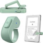 Page Turner Ring for Kindle,Remote Control for iPhone iPad Android Tablets E-Readers,Clicker Page Turner for Kindle Accessories for Camera Video Record&Shutter Selfie (Green) - Image 2