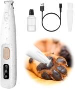 Palksky Dog Paw Trimmer, Upgraded 18mm-Blade Electric Dog Clippers for Groomming with Led Display, Waterproof Pet Micro Precision Trimmer, Rechargeable Hair Shaver for Paws, Ears, Face, Rump and Eyes - Image 2