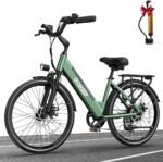 Peak 1000W Electric Bike for Adults, 75 Miles PAS Range, 48V 10.4Ah Removable Battery E Bikes, 26" Fat Tire Electric Bicycles, 28 MPH 7-Speed Commuter Ebike, UL2849 Certified, Max 330LBS - Image 2