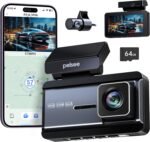 Pelsee P3 4K Dash Cam Front and Rear, 64GB SD Card, 4K+1080P Dual Dash Camera for Cars with Wi-Fi, GPS, ADAS, BSD, LCA, 3’’ IPS Display Car Camera, APP & Voice Control, Night Vision, 24H Parking Mode - Image 2