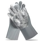 Pet Grooming Gloves - Gentle Dog Bathing Shampoo Brush - Massage Mitt with Enhanced Five Finger Design - Efficient Deshedding Glove for Dogs, Cats, Rabbits and Horses - 1 Pack - Image 2