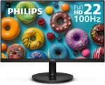 Philips 221V8LB 22 inch Class Thin Full HD (1920 x 1080) Monitor, 100Hz Refresh Rate, VESA, HDMI x1, VGA x1, LowBlue Mode, Adaptive Sync, 4 Year Advance Replacement Warranty - Image 2