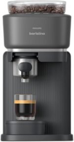 Philips Baristina Espresso Machine, Grind, Tamp & Brew Coffee Beans in One Swipe, Compact, 16 Bar Pump Pressure, Automatic Grinder, Black with Black Portafilter (BAR300/60) - Image 2