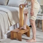 Premium Step Stool with Handle for Adults, Elderly & Seniors, Wooden 9” One Step Stool for High Bed, Heavy Duty Bedside Step Platform, Holds Up to 400 lbs, Nonslip Platform for Kitchen/Bathroom - Image 2