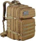 QT&QY 45L Military Tactical Backpacks Molle Army Assault Pack 3 Day Bug Out Bag Hiking Treeking Rucksack… - Image 2