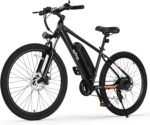 Qlife Racer Electric Bike for Adults - 21-Speed Mountain Lightweight Ebike with Peak 750W 22MPH Brushless Motor, 375Wh Removable Battery, 26X2.1 Tire Step Over E-MTB, Up to 40 Miles - Image 2