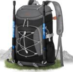 RAINSMORE Foldable Hiking Backpack for Women Men Packable Camping Backpack 40L Waterproof Hiking Daypack Bag Lightweight Collapsible Daypack for Travel Trekking Mountaineering Large Capacity Black - Image 2