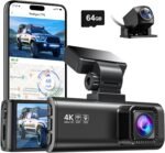 REDTIGER F7N 4K Dash Cam Front and Rear,Built-in WiFi GPS 4K+1080P Dual Dash Camera for Cars,3.18 inch Display Dashcam,170° Wide Angle Dashboard Camera - Image 2