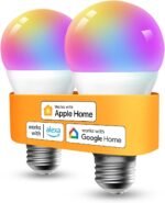 Refoss Smart Bulbs Works with Apple HomeKit, Color Changing Smart Wi-Fi Light Bulbs Compatible with Siri, Alexa and Google, A19 E26 Fitting, 2700K-6500K RGBWW Dimmable, 9W 810 Lumens, 2 Pack - Image 2