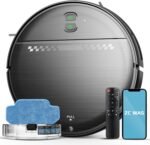 Robot Vacuum and Mop Combo, 2-in-1 Robot Vacuum Cleaner, Perfect for Pet Hair, Hard Floor and Carpet, Anti-Bump, Anti-Fall, App, Voice and Remote Control - Image 2