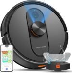 Robot Vacuum and Mop with Mapping, LiDAR Navigation Robotic Vacuums with 5000Pa, Self-Recharging, Wi-Fi/App/Alexa Control,No-Go Zones, Ideal for Pet, Hard Floors, Carpet - Image 2