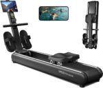 Rowing Machines for Home, Magnetic Row Machine Foldable, 16 Levels Quiet Resistance Rowing Machine with Dual Slide Rail, Folding Indoor Rowers Compact with Max 350lb Weight Capacity - Image 2