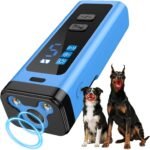SAMULE Ultrasonic Dog Bark Deterrent Device 30 FT Handheld Anti Barking Control Device LED Barkshield for Dogs Puppy Training Tools with 5 Modes & USB-C Rechargeable for Indoor Outdoor - Image 2