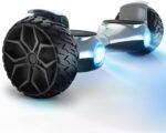 SISIGAD 8.5" Solid Tires Off Road Hoverboard, All Terrain Self Balancing Scooter with 700W Motor, Bluetooth Speakers and LED Lights, Portable Handle - Image 2