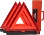 Safety Triangles DOT Approved, Standard Warning Triangles Enmergency Reflector, Emergency Triangles for Vehicles with Carry Case(3 Pack,Without Sand) - Image 2