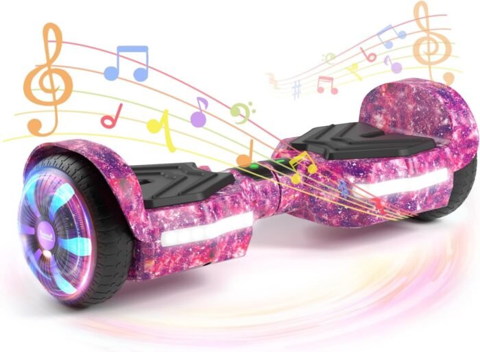 Scooter, Bluetooth Speakers and LED Light-Up Wheels, APP Control, Dual 250W Motors, 8.5 mph Max Speed & 8.5 Miles Max Range, Gifts for Kids Adults Girls Boys - Image 2