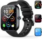 Smart Watch for Men Women with Bluetooth Calls, 1.83" HD Touchscreen Fitness Tracker, 110+Sport Modes, Heart Rate/Sleep/Spo2 Monitor/Pedometer, IP68 Waterproof, Activity Tracker for Android iOS, Black - Image 2