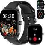 Smart Watch for Women Men(Answer/Make Call), Smartwatches with Heart Rate/SpO2/Sleep/Stress Monitor, IP68 Waterproof Activity Tracker for Android iPhone, 100+ Sports Fitness Watches (Black, 2.01“) - Image 2