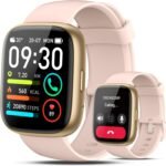Smart Watch with Alexa Built-in, 1.83" HD Touchscreen Fitness Tracker with Bluetooth Calling, Fitness Watch with Heart Rate/Sleep Monitor/120+ Sports, IP68 Waterproof Smartwatch for Android iOS, Pink - Image 2