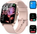 Smart Watches for Women Men with Bluetooth Call & AI Voice, 1.85" HD Fitness Tracker with Heart Rate SpO2 Sleep Monitor, 100+ Sports Modes,Mini Games, IP68 Waterproof Smartwatch for Android iOS Phones - Image 2