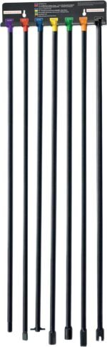 Steelman 7-Piece Spare Tire Retrieval Tool Kit, Lower and Raise Cradle-Suspended Tires, Flat, Pin, Hex, 12-mm Square, Slotted, ⅜-inch Square Heads - Image 2