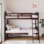 Storkcraft Long Horn Solid Wood Twin Over Twin Bunk Bed in Espresso - Image 2