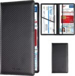 TOURSUIT Car Registration and Insurance Card Holder, Vehicle License Document Glove Box Compartment Organizer, Interior Car Accessories for Women Men Teens (Carbon Fiber Black) - Image 2