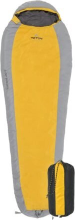 Teton 20F and 5F Degree Sleeping Bag; Lightweight, Warm Weather Mummy Sleeping Bags for Adults and Kids, Camping, Backpacking, Hiking - Image 2