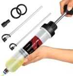 Thorstone 200cc Automotive Fluid Extractor Pump, Manual Oil Change Syringe with 2pcs 22cm PVC Suction Tubes - Image 2