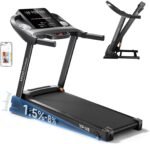 Treadmills for Home with Incline, Auto Foldable Running Treadmills, 8.0 MPH Walking Pad Treadmill with Bluetooth, 300 lbs Weight Capacity Quiet - Image 2
