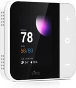 Vine Thermostat for Home with Touchscreen Color Display, WiFi Smart Thermostat Compatible with Alexa and Google Assistant, 7day/8period Programmable, Energy Saving, C-Wire Required, Screen Size 2.8" - Image 2