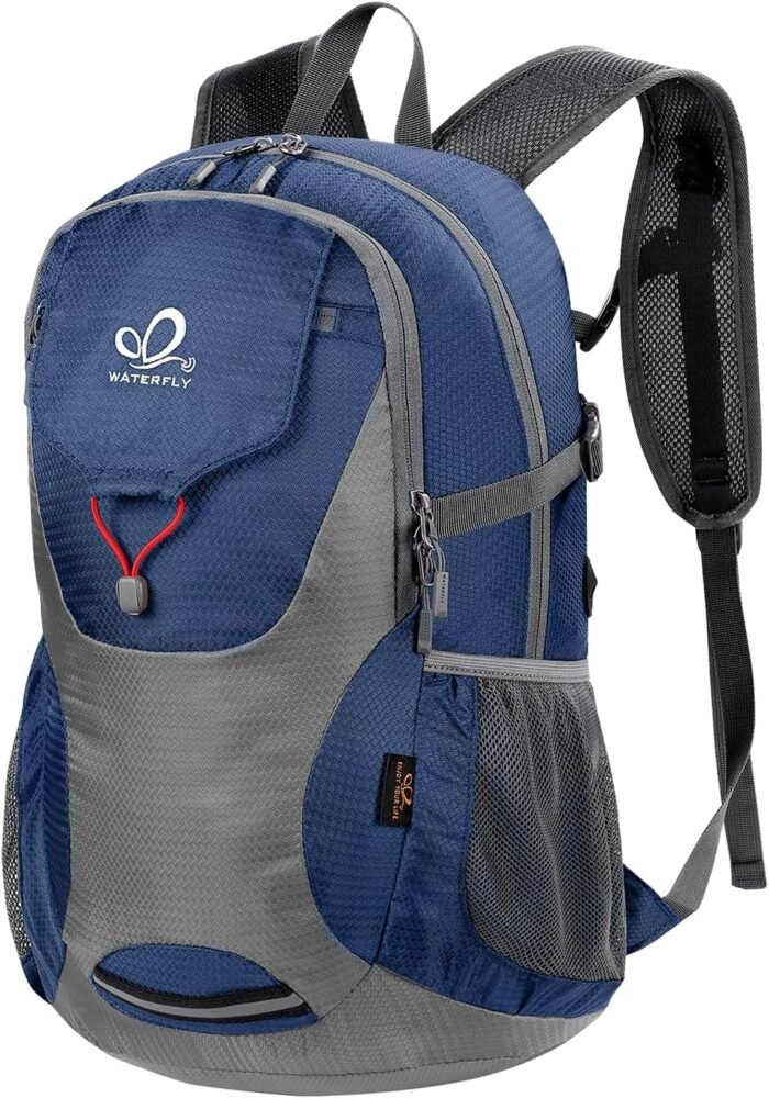 WATERFLY Lightweight Packable Hiking Backpack: 30L Foldable Travel Daypack Ultralight Camping Day Pack for Woman Man - Image 2