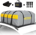 WILDROAD Car Roof Bag Rooftop Cargo Carrier, 21 Cubic Feet Waterproof Roof Luggage Cargo Carrier Bag with Anti-Slip Mat for All Cars Vehicles SUV with/without Rack (21 Cubic Feet) - Image 2