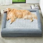 WNPETHOME XXL Extra Large Dog Bed, Washable Dog Couch with Removable Waterproof Cover, Orthopedic Large Pet Sofa Bed with Bolster Sides for Sleeping - Image 2