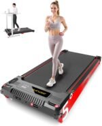 Walking Pad Treadmill, Anylife Incline Walking Pads Under Desk 330lb Capacity, 2.5HP Portable Treadmills for Home, Compact Treadmill Small Running Pad with LED Display, Remote Control - Image 2