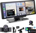 Wireless Portable Carplay Screen for Car - 10.26Inch Carplay & Android Auto Car Touch Stereo, with 4K Dash Cam, Backup Camera,Bluetooth,GPS Navigation - Image 2