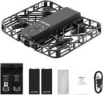 X1 Drone with Camera, Self-Flying Camera Drone with Follow Me Mode, Foldable Mini Drone with HDR Video Capture, Palm Takeoff, Intelligent Flight Paths, Hands-Free Control Black (Combo Plus) - Image 2