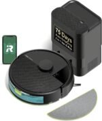 iRobot Roomba 104 Robot Vacuum & Mop - Self-Empties for 75 Days (Over 10 Weeks), Strong Power-Lifting Suction, Vacuums All Floors, Mops Hard Floors, LiDAR Smart Navigation Mapping, Cleans in Neat Rows - Image 2