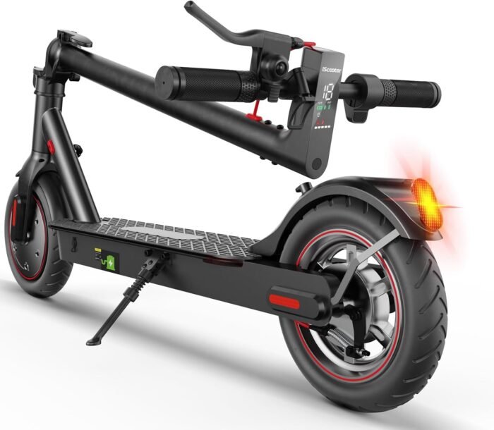 iScooter Electric Scooter for Adults & Teens, 500/650 Peak Power, Up to 15/18/25 Miles Range, 19/22/25 MPH Top Speed, Cruise Control, Dual Braking System, Foldable E-Scooter for Commuting & Campus Use - Image 2