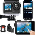 icefox i7 Action Camera 4K 60FPS 30MP with 2X 2150mAh Batteries, Underwater Camera with 5X Zoom, EIS, Powered by Snappro App,Support Video&Photo Editing,Waterproof, WiFi Remote Control - Image 2
