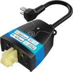 meross Outdoor Smart Plug Compatible with Apple HomeKit, Siri, Alexa, Google Assistant and SmartThings, Waterproof Outdoor Outlet, Remote & Voice Control, Timer, FCC and ETL Certified - Image 2