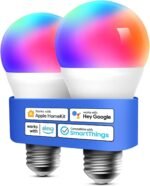 meross Smart Light Bulb, Smart WiFi LED Bulbs Compatible with Apple HomeKit, Siri, Alexa, Google Assistant and SmartThings, Dimmable E26 Multicolor 2700K-6500K RGB, 810 Lumens 60W Equivalent, 2 Pack - Image 2