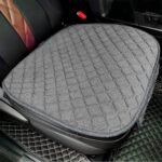 surpassme Comfortable Car Seat Covers Universal Front Seat Coves for Car Accessories with Storage Pockets, Padded Car Interior Covers for Automotive, SUV, Truck, and Van(Grey) - Image 2