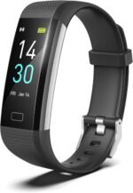 threesheep Fitness Tracker for Men and Women,Fitness Watch Waterproof with Activity Tracker and Sleep Monitor,Smart Watch for Android and iOS Phones(Black)…… - Image 2