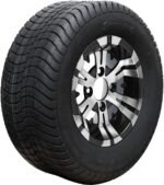 10" Vampire Machined/Black Wheels and 205/65-10 Comfortride DOT Tires - Set of 4 - Image 2