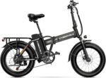 1000W Folding Electric Bike, 48V 20AH Large Removable Battery E Bike, 30+MPH, 80 Miles Max Range, 20" Fat Tire Ebikes for Adults, Adult Electric Bicycles for Long Commutes - Image 2