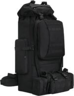 100L Camping Hiking Backpack,Molle military Tactical rucksack backpack,Waterproof Lightweight Hiking Backpack (Black) - Image 2